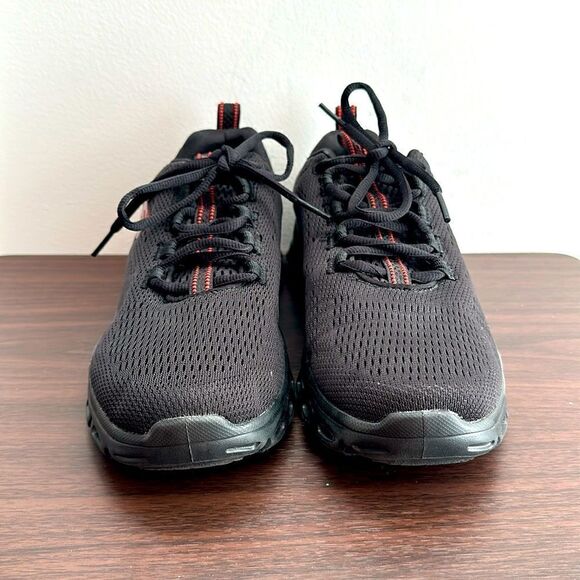 Skechers Men\'s Black Glide-Step Fasten Up Black Shoes Sz 8 main image 6